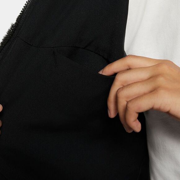 Nike Sportswear Plush Faux Fur Teddy Sherpa Jacket Black/White Small - Picture 7 of 7